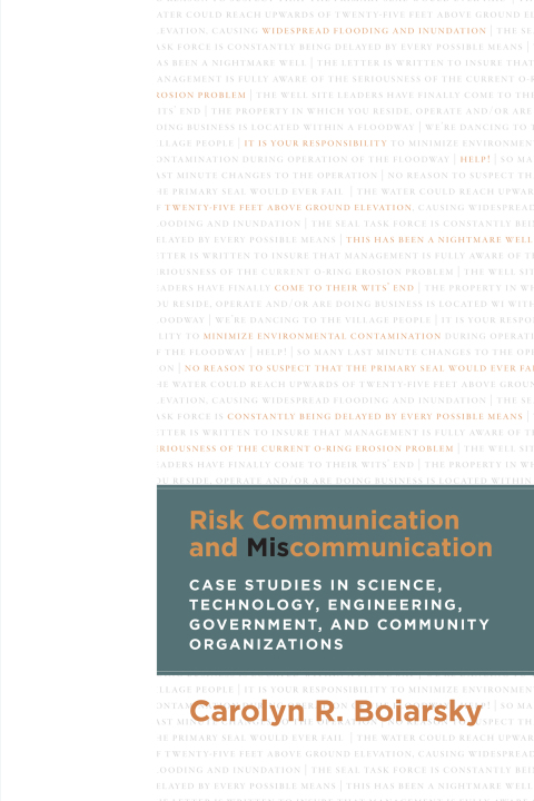 Cover image for book Risk Communication and Miscommunication