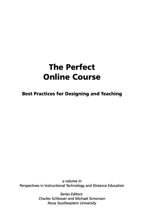 Cover image for book The Perfect Online Course