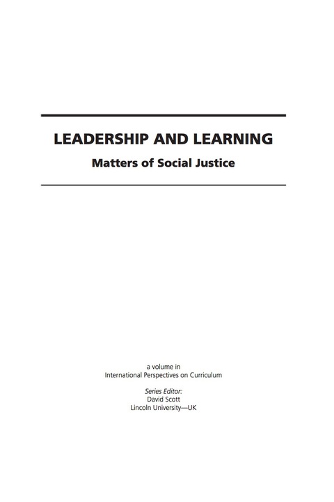 Cover image for book Leadership and Learning