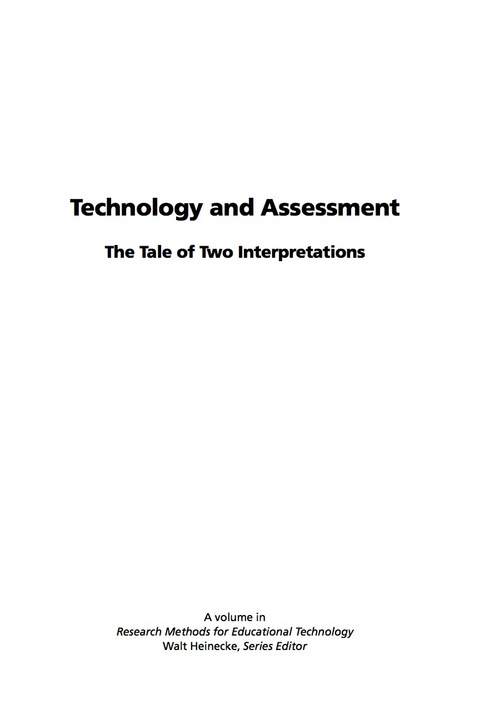 Cover image for book Technology and Assessment