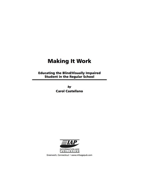 Cover image for book Making It Work