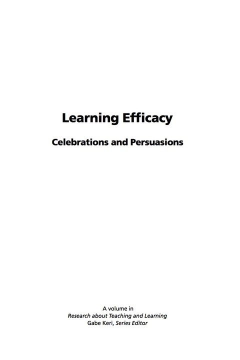 Cover image for book Learning Efficacy: Celebrations and Persuasions