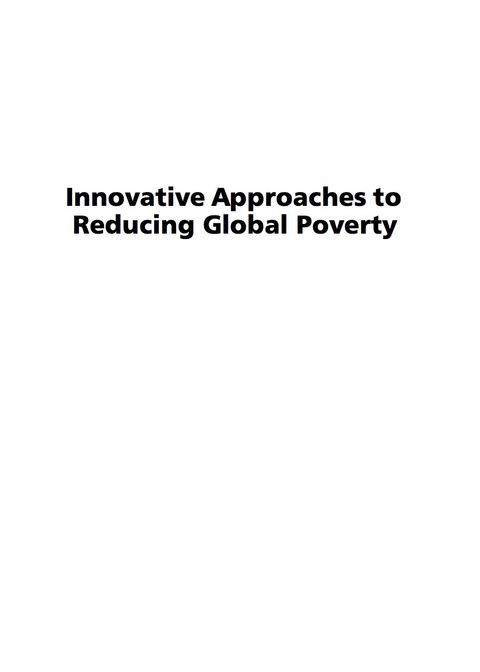 Cover image for book Innovative Approaches to Reducing Global Poverty
