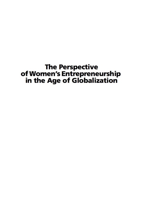 Cover image for book The Perspective of Women's Entrepreneurship in the Age of Globalization