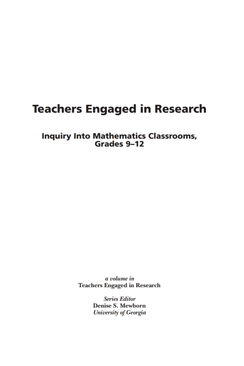 Cover image for book Teachers Engaged in Research