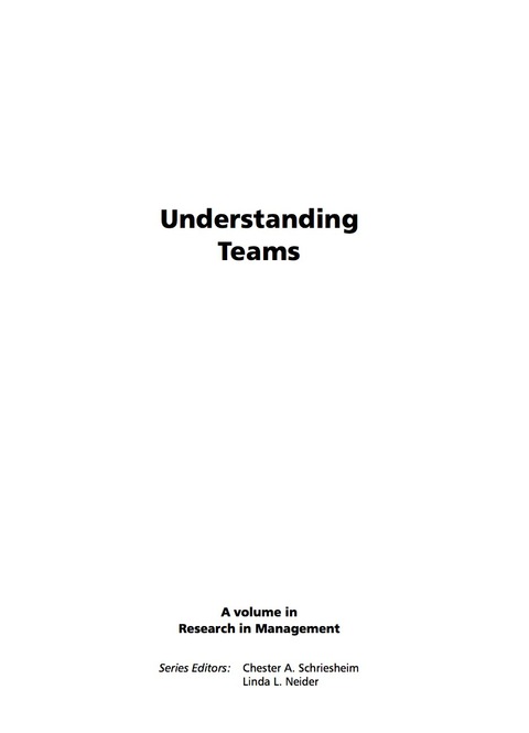 Cover image for book Understanding Teams