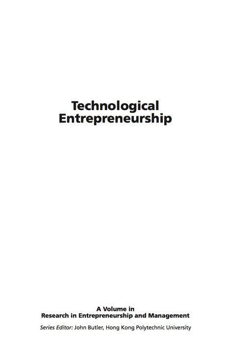 Cover image for book Technological Entrepreneurship