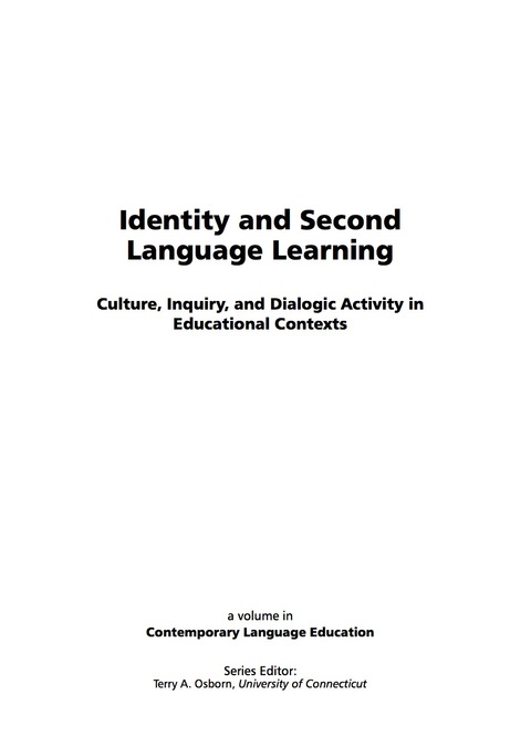 Cover image for book Identity and Second Language Learning