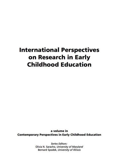 Cover image for book International Perspectives on Research in Early Childhood Education