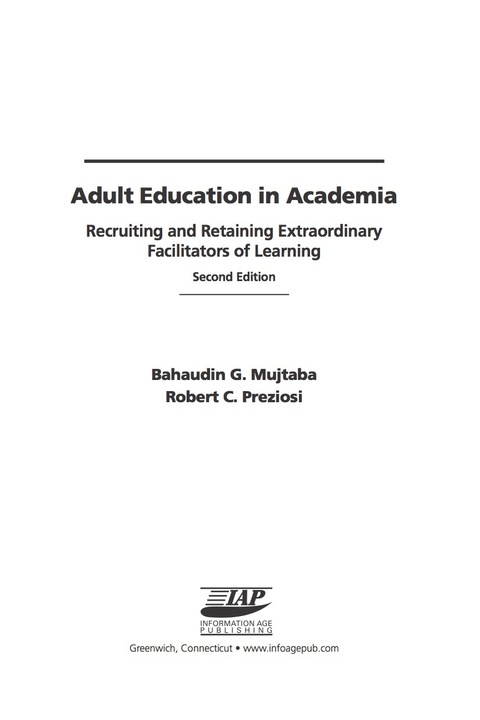 Cover image for book Adult Education in Academia