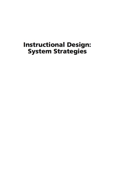 Cover image for book Instructional Design