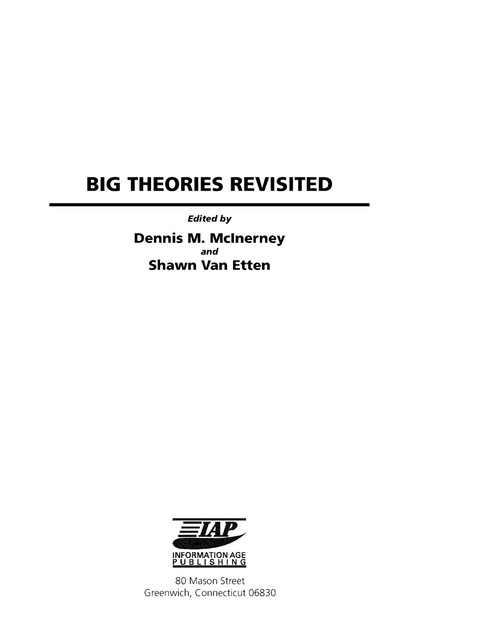 Cover image for book Big Theories Revisited