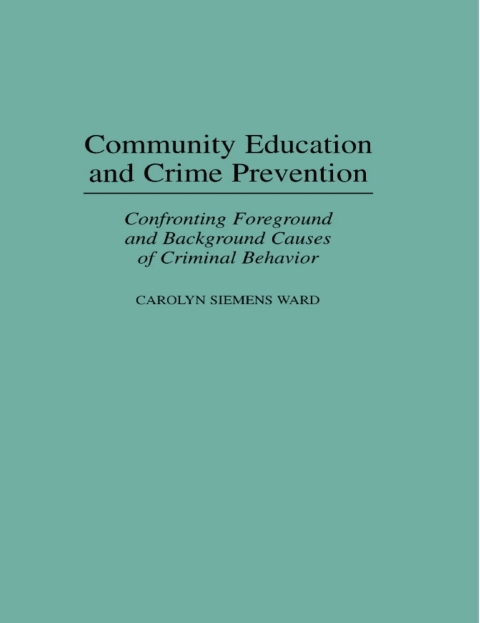 Cover image for book Community Education and Crime Prevention