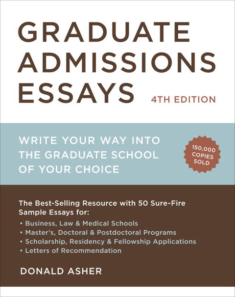 Cover image for book Graduate Admissions Essays