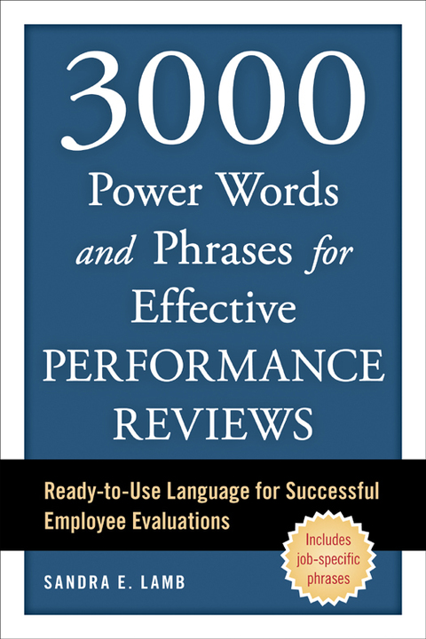 Cover image for book 3000 Power Words and Phrases for Effective Performance Reviews