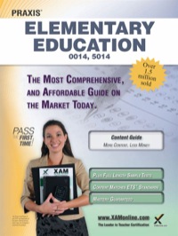 Cover image: Praxis Elementary Education 0014, 5014 Teacher Certification Study Guide 3rd edition
