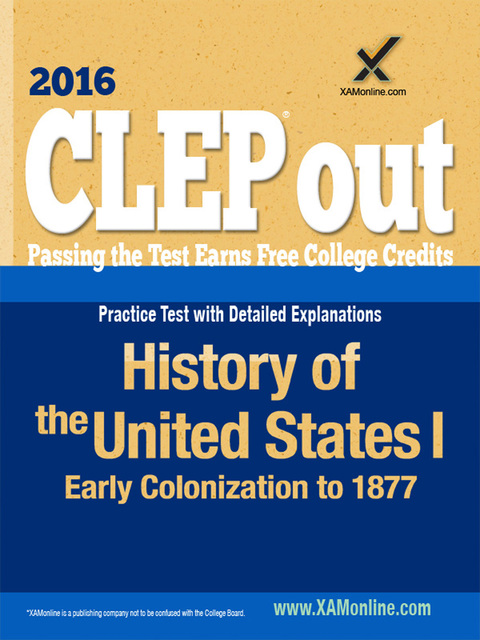 Cover image for book CLEP History of the United States I: Early Colonization to 1877