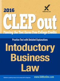 Titelbild: CLEP Introductory Business Law 9781607875420