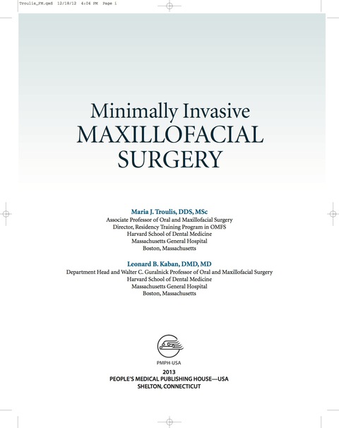 Cover image for book Minimally Invasive Maxillofacial Surgery