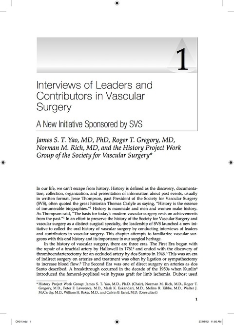 Cover image for book Current Vascular Surgery 2013
