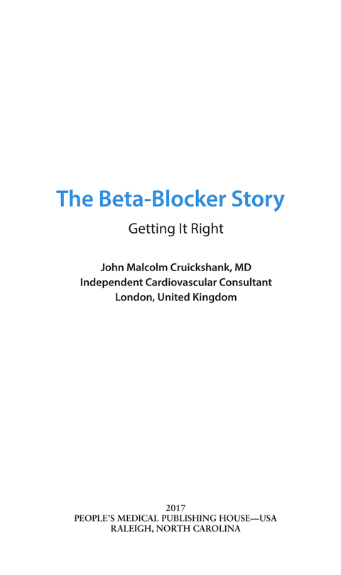 Cover image for book The Beta-Blocker Story