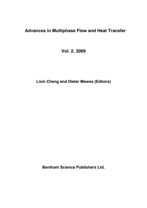 Cover image for book Advances in Multiphase Flow and Heat Transfer: Volume 2