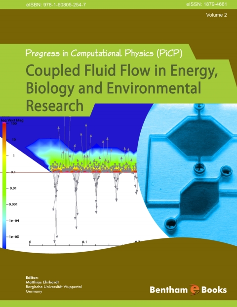 Cover image for book Progress in Computational Physics (PiCP) Volume 2: Coupled Fluid Flow in Energy, Biology and Environmental Research