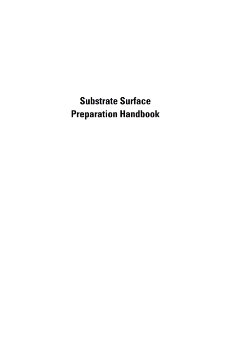 Cover image for book Substrate Surface Preparation Handbook