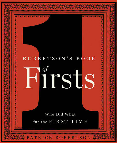 Cover image for book Robertson's Book of Firsts