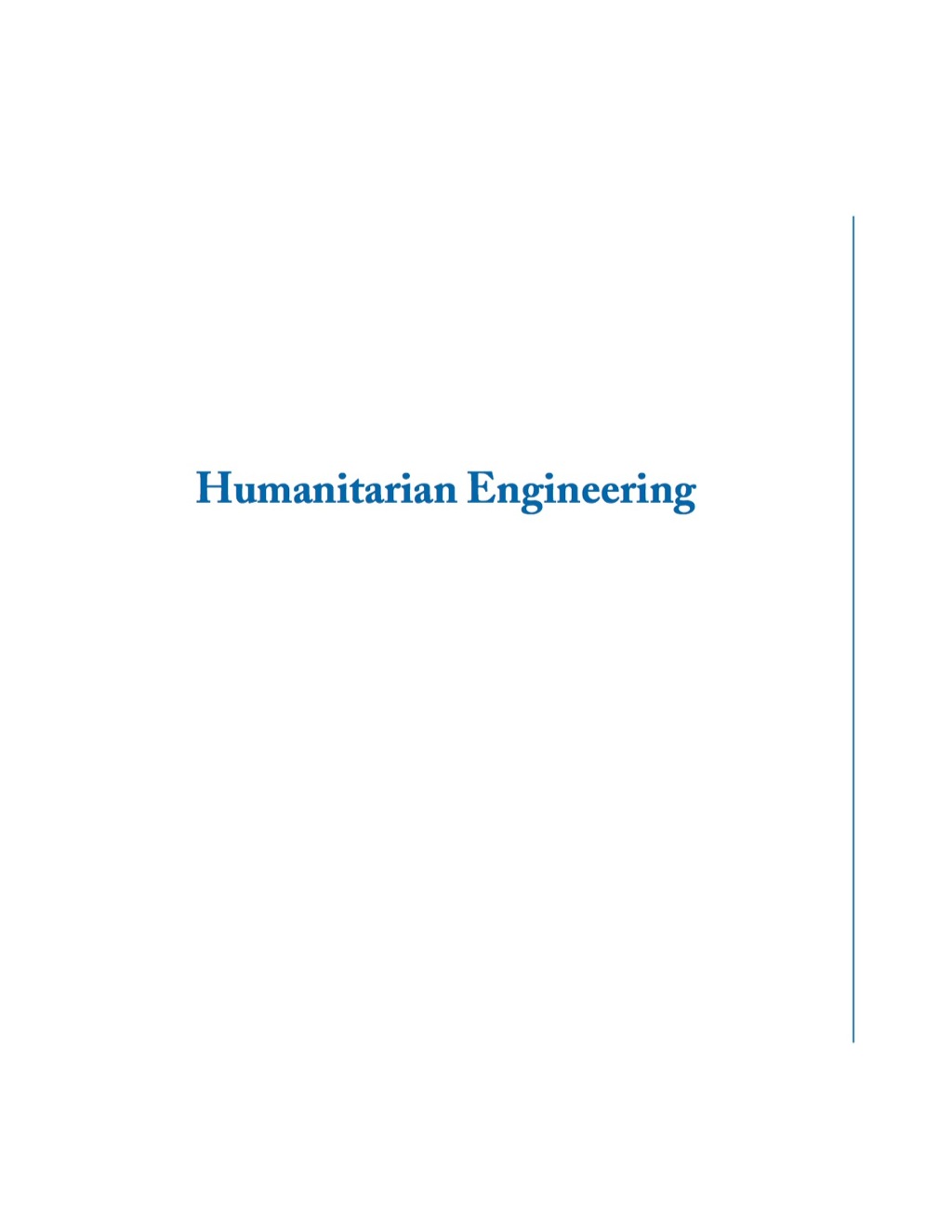 Humanitarian Engineering (eBook) - Carl Mitcham; David Munoz
