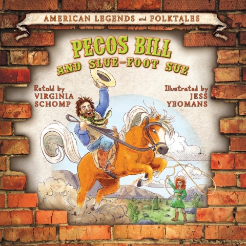 Cover image for book Pecos Bill and Slue-Foot Sue