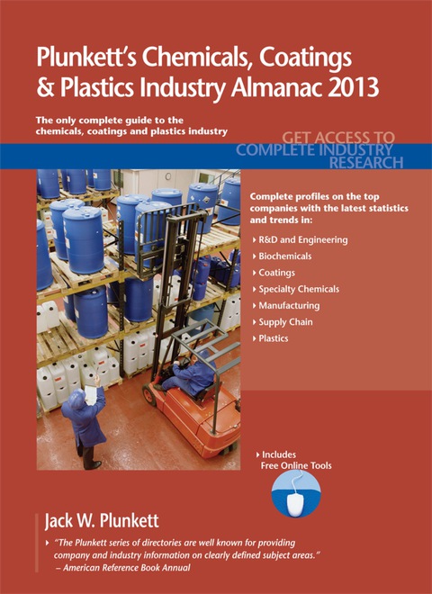 Cover image for book Plunkett's Chemicals, Coatings & Plastics Industry Almanac 2013