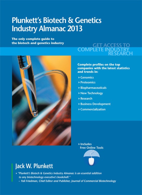 Cover image for book Plunkett's Biotech & Genetics Industry Almanac 2013