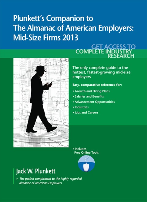 Cover image for book Plunkett's Companion to The Almanac of American Employers 2013