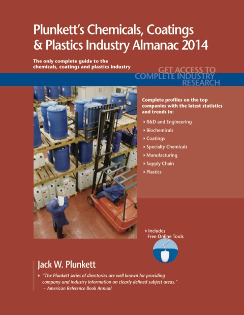 Cover image for book Plunkett's Chemicals, Coatings & Plastics Industry Almanac 2014