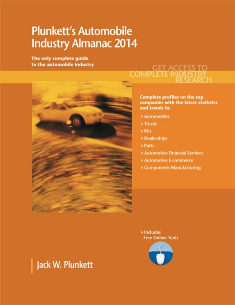Cover image for book Plunkett's Automobile Industry Almanac 2014