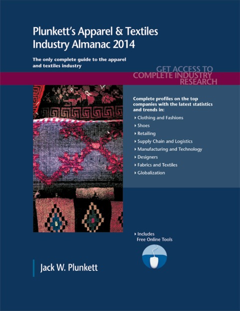 Cover image for book Plunkett's Apparel & Textiles Industry Almanac 2014