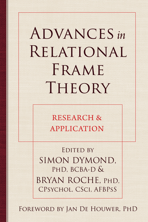 Cover image for book Advances in Relational Frame Theory