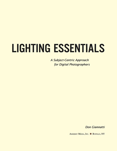 Cover image for book Lighting Essentials