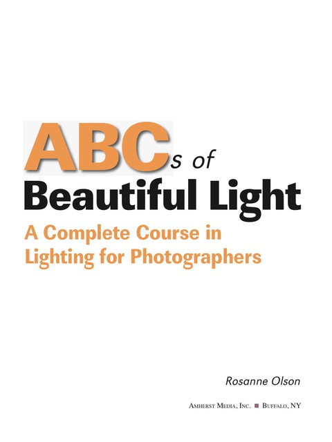 Cover image for book ABCs of Beautiful Light