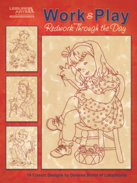 Cover image for book Work & Play, Redwork Through the Day