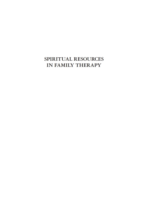 Cover image for book Spiritual Resources in Family Therapy