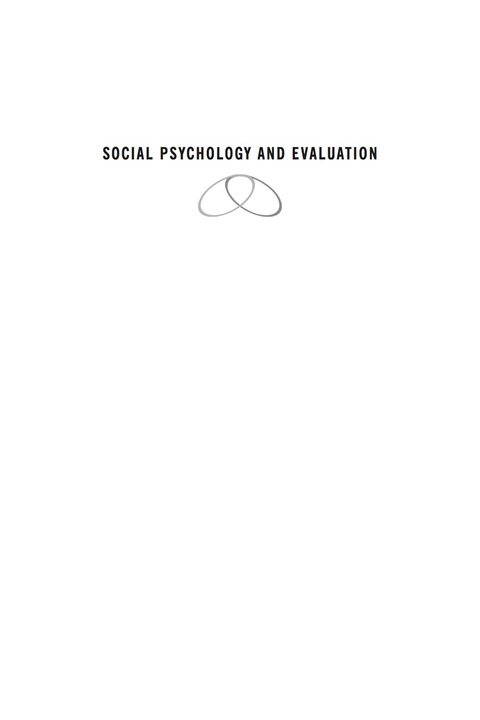 Cover image for book Social Psychology and Evaluation