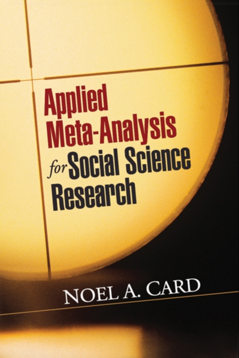 Cover image for book Applied Meta-Analysis for Social Science Research
