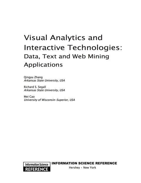 Cover image for book Visual Analytics and Interactive Technologies: Data, Text and Web Mining Applications
