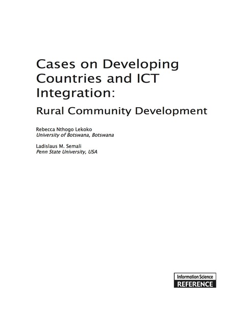 Cover image for book Cases on Developing Countries and ICT Integration