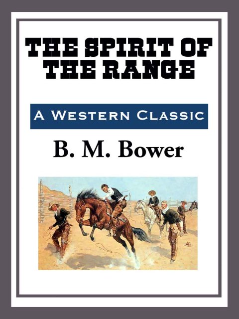 Cover image for book The Spirit of the Range