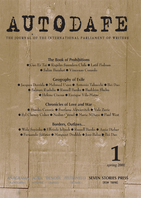 Cover image for book Autodafe 1