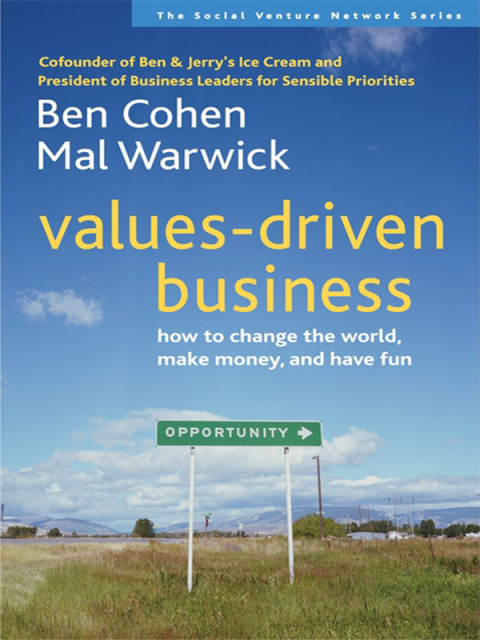 Cover image for book Values-Driven Business
