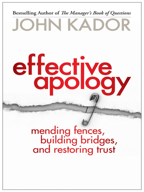 Cover image for book Effective Apology